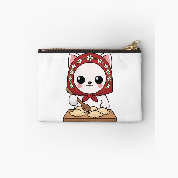 Item preview, Cute Slavic Babushka Cat Making Pierogi designed and sold by Found Dream.