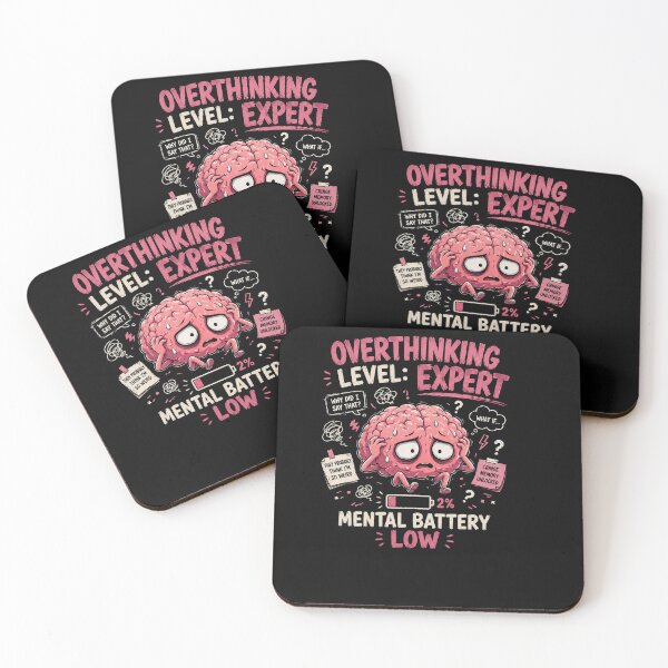 Item preview, Overthinking  Expert Funny Anxiety Anime Brain Design designed and sold by MotylekAnia.