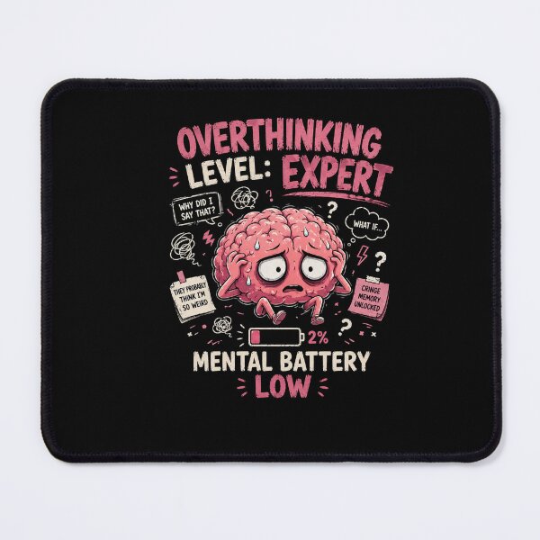 Item preview, Overthinking Expert Funny Anxiety Anime Brain Design designed and sold by MotylekAnia.