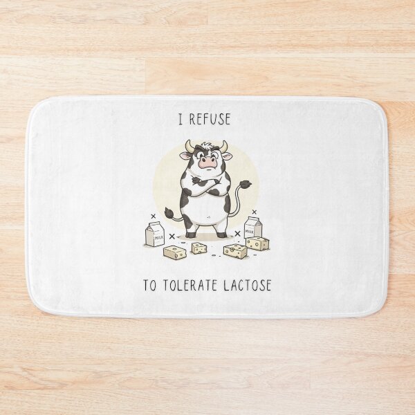 Item preview, I Refuse To Tolerate Lactose Funny Cow T-Shirt Chaotic Little Creatures designed and sold by Panom Suavichien.