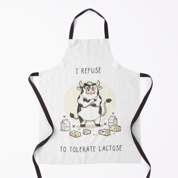 Item preview, I Refuse To Tolerate Lactose Funny Cow T-Shirt Chaotic Little Creatures designed and sold by Panom Suavichien.