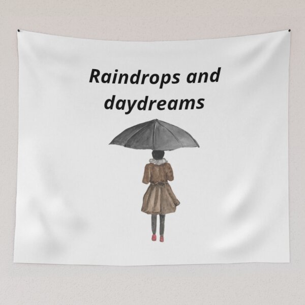 Item preview, Raindrops and Daydreams - Aesthetic Rain Mood Design designed and sold by Mastalina99.