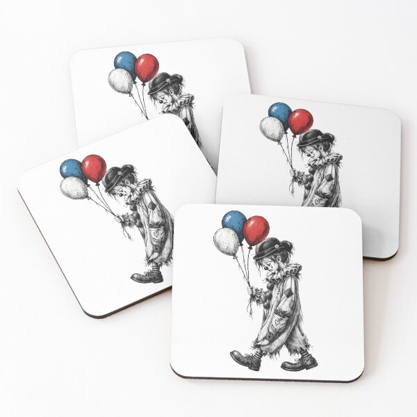 Item preview, Clown with balloons - girl designed and sold by Auralda-T-Shirt.