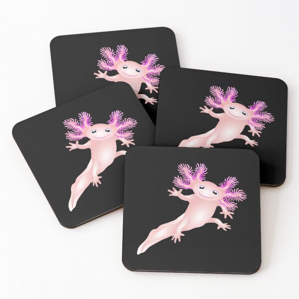 Item preview, Pink Axolotl Floating And Waving designed and sold by Adamo-illustration.