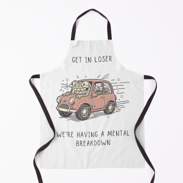 Item preview, Get In Loser We're Having A Mental Breakdown Funny Frog Car T-Shirt designed and sold by Panom Suavichien.