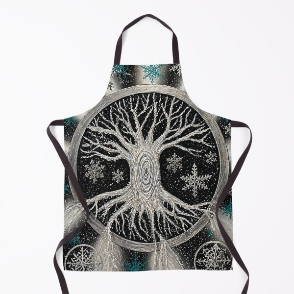 Item preview, Tree of Life Winter – Snowflakes Symbolic Art designed and sold by bymandyart.