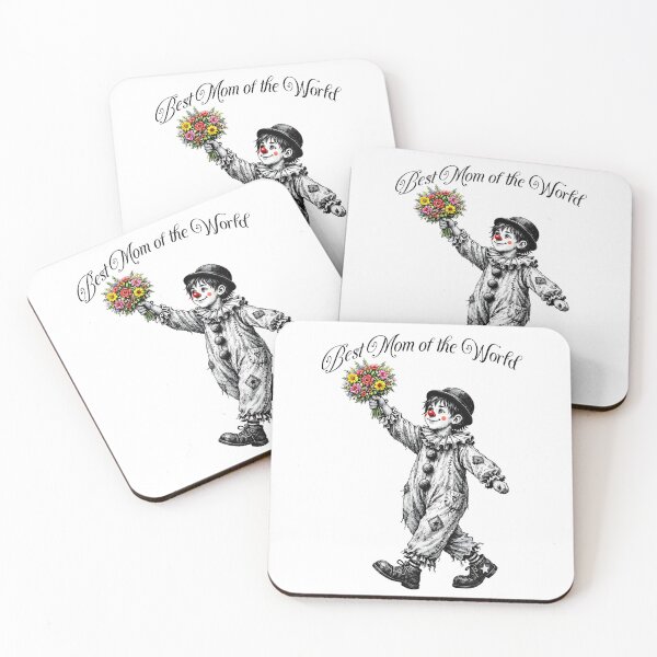 Item preview, Clown Boy with Flowers - Best Mom in the World designed and sold by Auralda-T-Shirt.