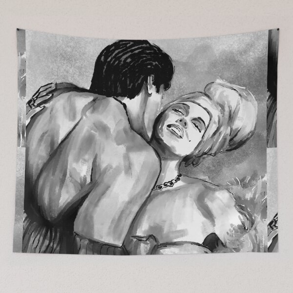 Item preview, Sylvester Stallone and Brigitte Nielsen designed and sold by icongallery.