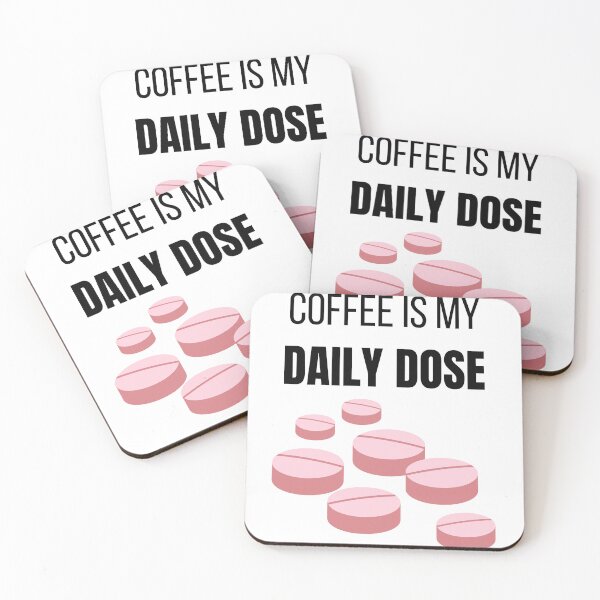 Item preview, Coffee Is My Daily Dose Funny Coffee Lover Habit T-Shirt designed and sold by VioletCreatives.