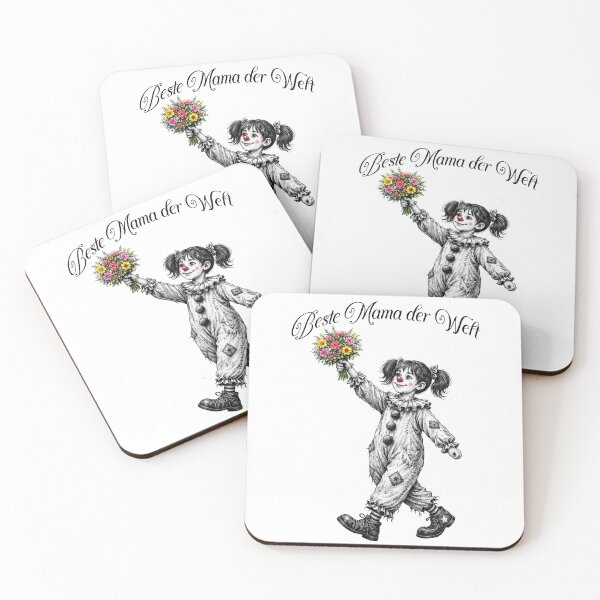 Item preview, Clown girl with bouquet of flowers - Best mom in the world designed and sold by Auralda-T-Shirt.