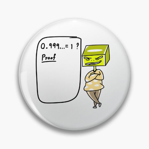 Item preview, Cute Cube-Headed Proof 0.999... is 1 designed and sold by lunoxinfinity.