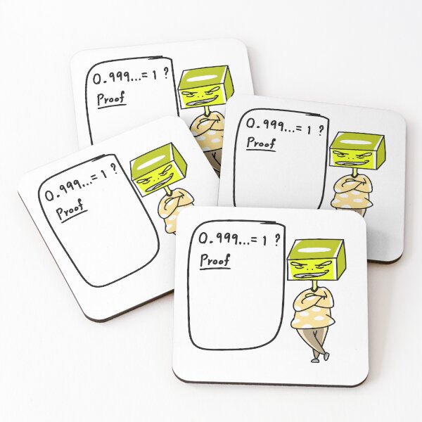 Item preview, Cute Cube-Headed Proof 0.999... is 1 designed and sold by lunoxinfinity.