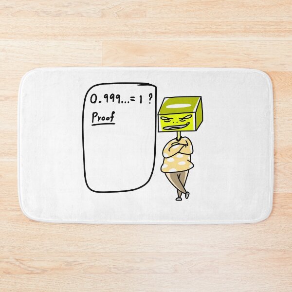 Item preview, Cute Cube-Headed Proof 0.999... is 1 designed and sold by lunoxinfinity.