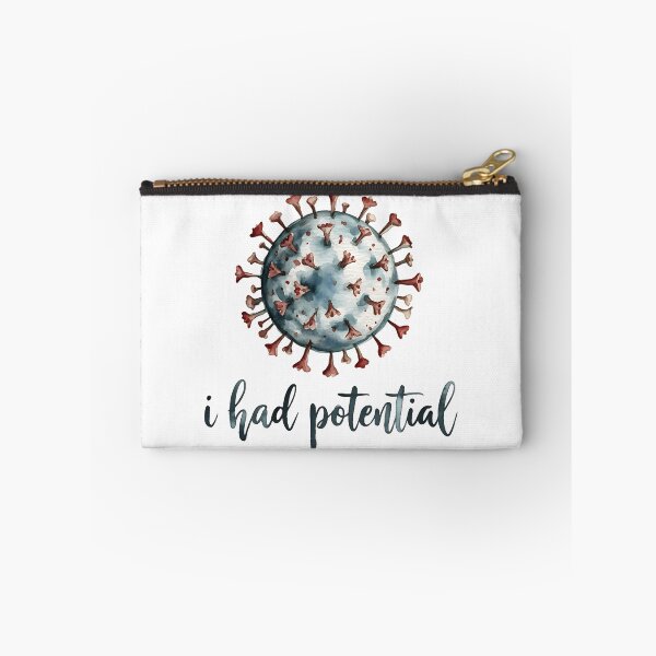 Item preview, I Had Potential – Dark Humor Virus Design | Sarcastic Minimalist Quote designed and sold by ArcticFoxStudio.