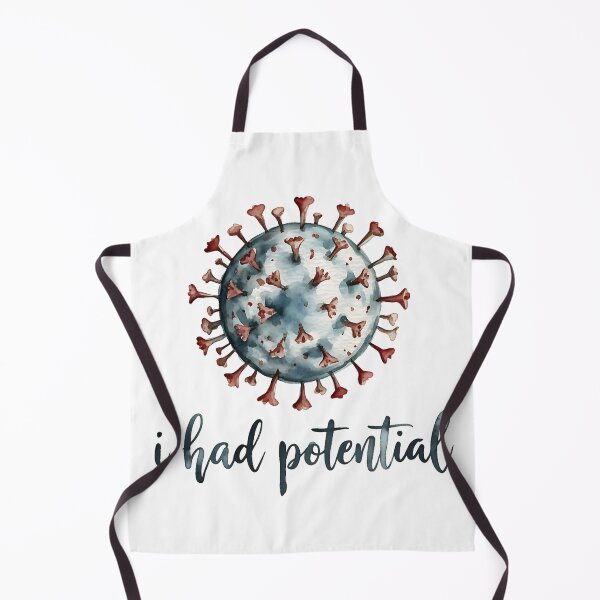 Item preview, I Had Potential – Dark Humor Virus Design | Sarcastic Minimalist Quote designed and sold by ArcticFoxStudio.