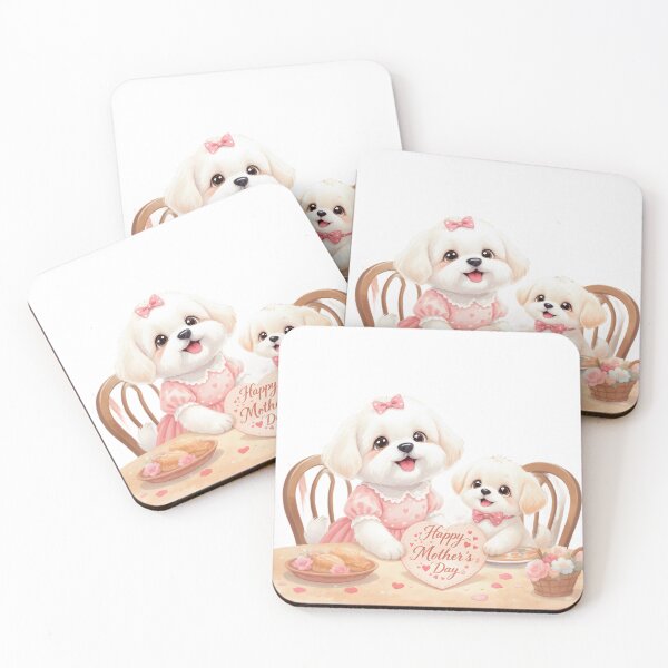 Item preview, Maltese Dog Mother's Day Art designed and sold by Kedspicedesign.