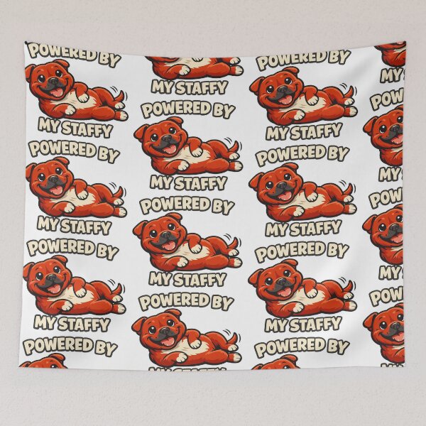 Item preview, Powered By My Staffy designed and sold by BestFriendTees.