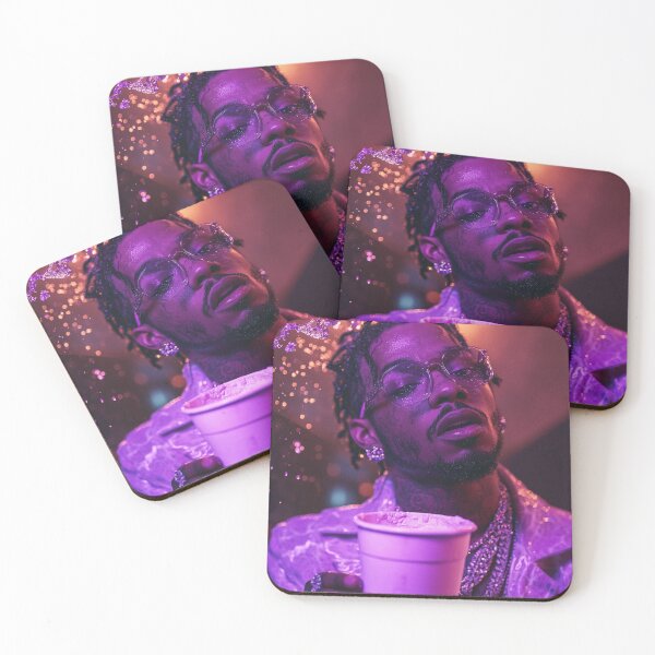 Item preview, Pop Smoke Purple Drip Art Print designed and sold by WockWave.