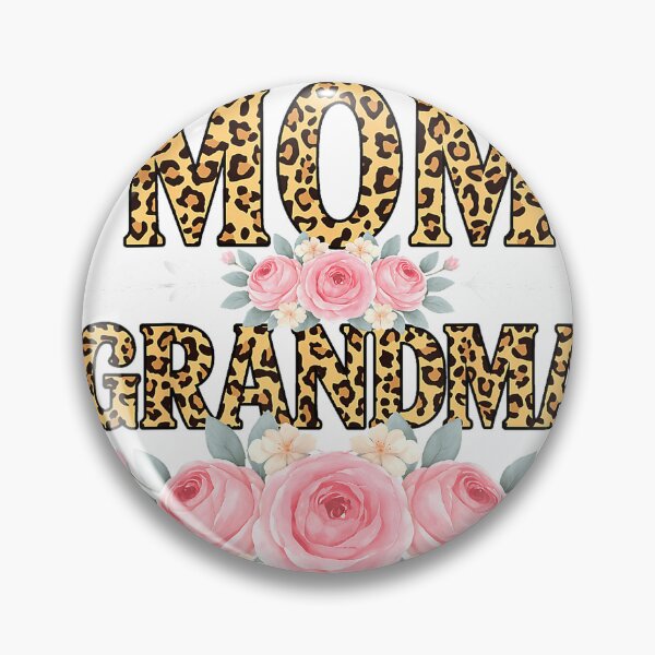 Item preview, I Have Two Titles Mom and Grandma Leopard Floral Women T-Shirt designed and sold by gidget-gadget.