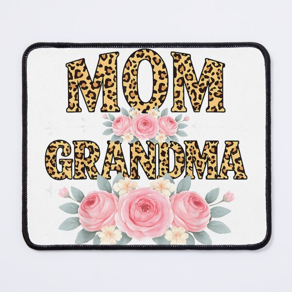 Item preview, I Have Two Titles Mom and Grandma Leopard Floral Women T-Shirt designed and sold by gidget-gadget.