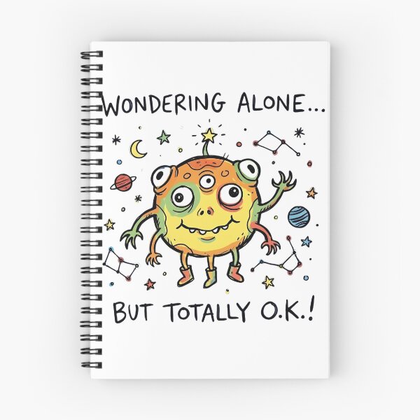 Item preview, Adorable Space Alien: Wondering Alone but Totally O.K. designed and sold by PM.