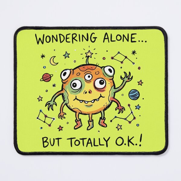 Item preview, Adorable Space Alien: Wondering Alone but Totally O.K. designed and sold by PM.