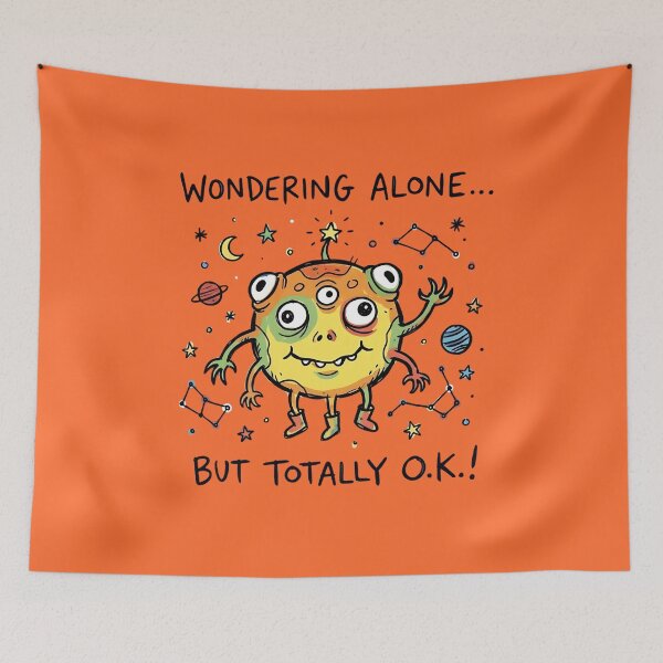 Item preview, Adorable Space Alien: Wondering Alone but Totally O.K. designed and sold by PM.