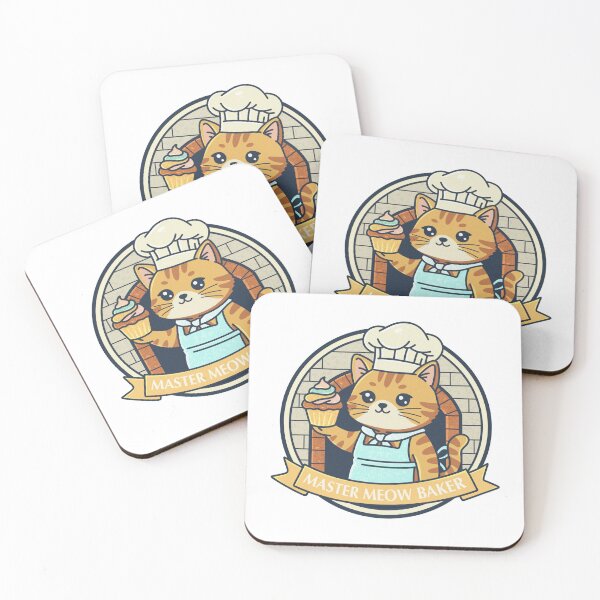 Item preview, Master Meow Baker Cat with a Cupcake designed and sold by tviyluv.