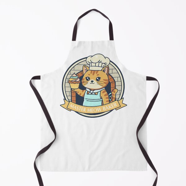 Item preview, Master Meow Baker Cat with a Cupcake designed and sold by tviyluv.
