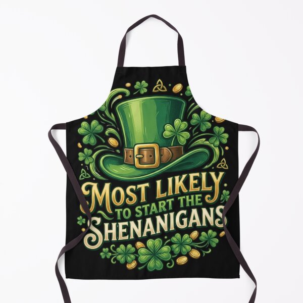 Item preview, Most Likely Party Starter Green Hat & Clovers designed and sold by ronchoi123.