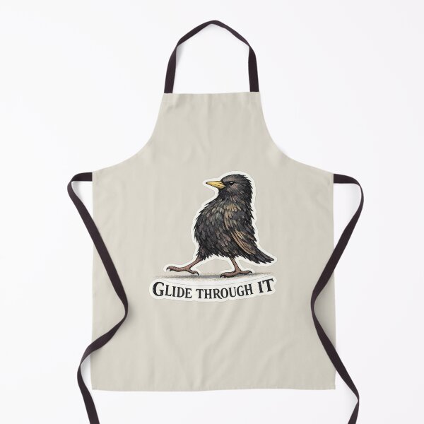 Item preview, Glide Through It Starling Bird Funny Calm Confidence Design designed and sold by ChirpInc.