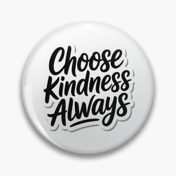 Item preview, Choose Kindness Always — Black & White Script Sticker designed and sold by Elviqus Shop.