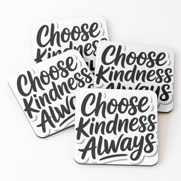 Item preview, Choose Kindness Always — Black & White Script Sticker designed and sold by Elviqus Shop.