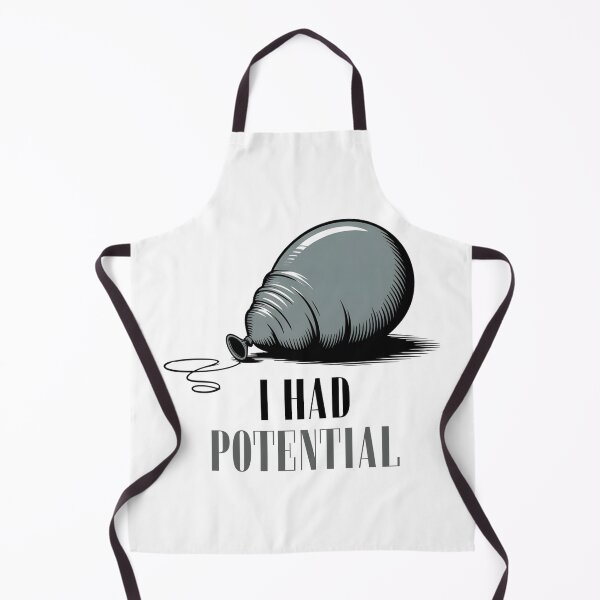 Item preview, I Had Potential – Deflated Balloon Dark Humor Design | Minimalist Sarcastic Quote designed and sold by ArcticFoxStudio.