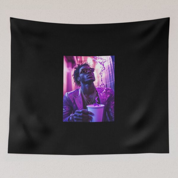 Item preview, Pop Smoke Purple Drink Cinematic Art designed and sold by WockWave.