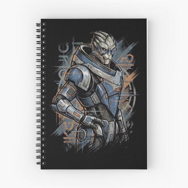 Item preview, Garrus Vakarian Mass Effect Cobalt Blue Armor Scarred Face Portrait designed and sold by Senpaiwaves.