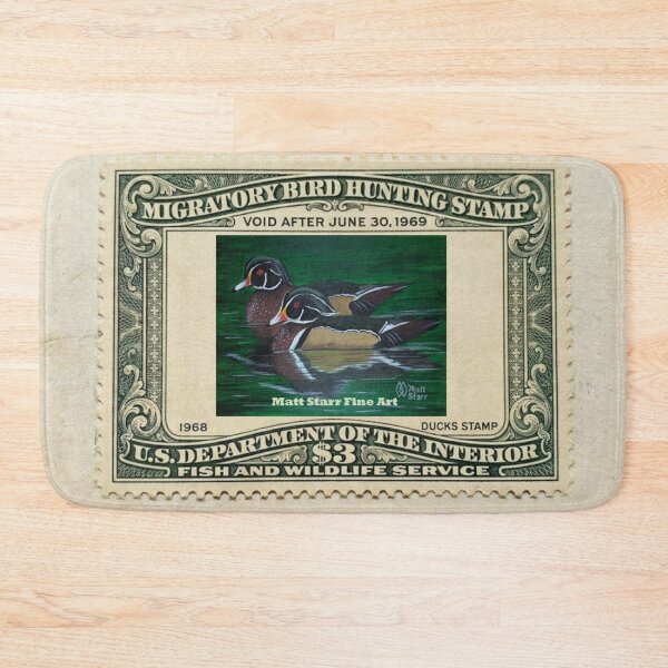 Item preview, Migratory Bird Hunting Stamp with wood ducks  designed and sold by Matt Starr Fine Art .