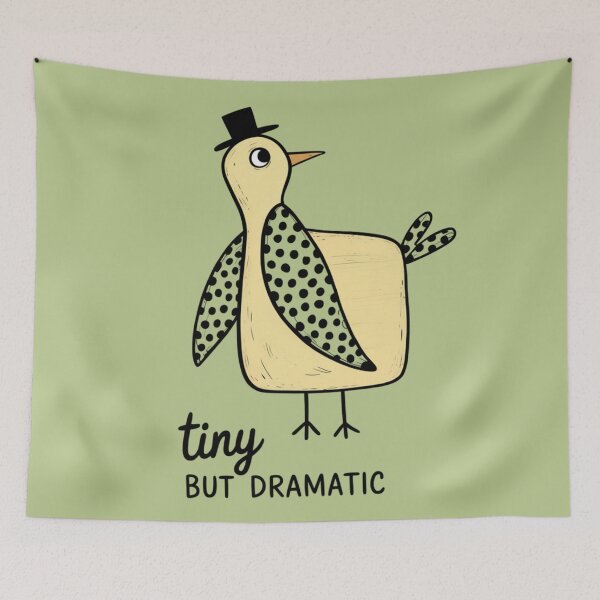 Item preview, Tiny But Dramatic. Funny Fancy Birds Collection. designed and sold by SaraSumi.