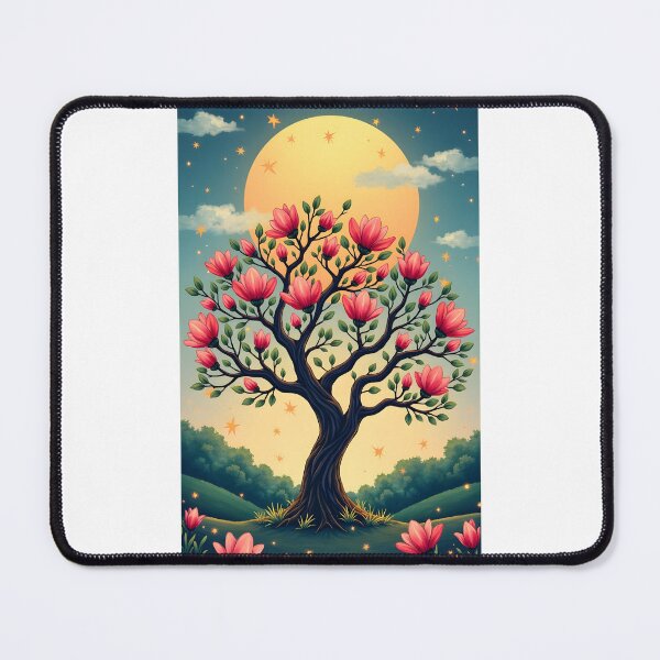 Item preview, Blooming Magnolia Beneath Golden Moon designed and sold by Teeshirtstoday.com.