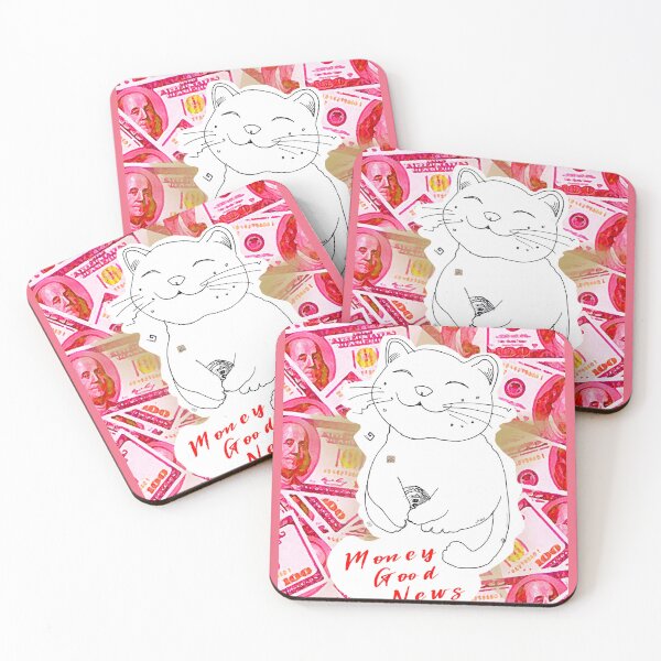 Item preview, Very Lucky Money Good News Cat (drawing by ACCI)  designed and sold by VanyssaGraphics.