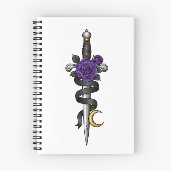 Item preview, Violet Rose Dagger Gift designed and sold by IllumeInk.