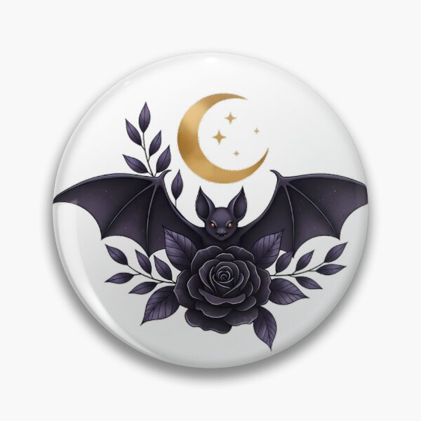 Item preview, Bat Rose Crescent Gift designed and sold by IllumeInk.