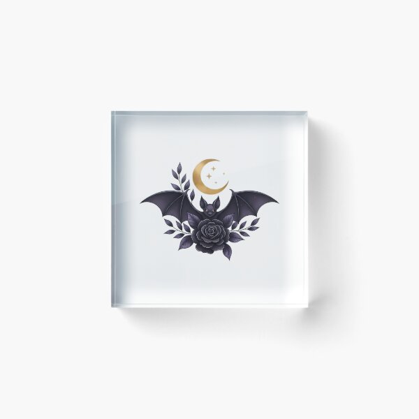 Item preview, Bat Rose Crescent Gift designed and sold by IllumeInk.