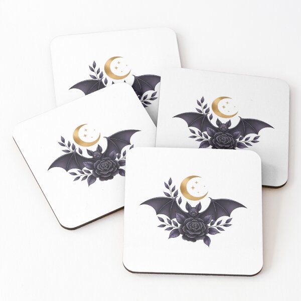 Item preview, Bat Rose Crescent Gift designed and sold by IllumeInk.