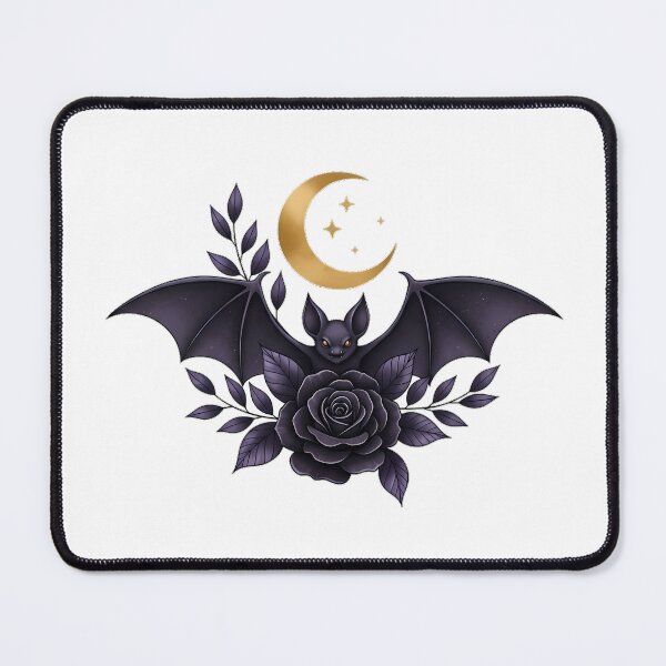 Item preview, Bat Rose Crescent Gift designed and sold by IllumeInk.