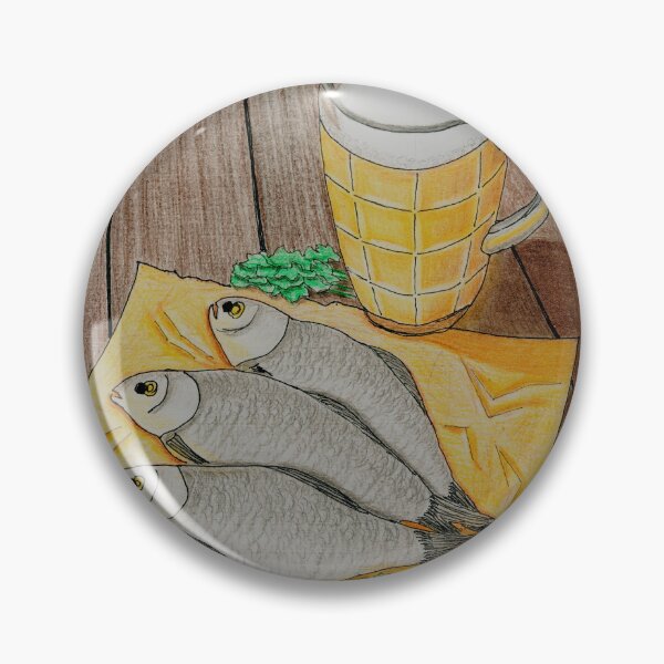 Item preview, Beer and Dried Fish - Traditional Snack Watercolor Illustration designed and sold by Ihor Ivanov.