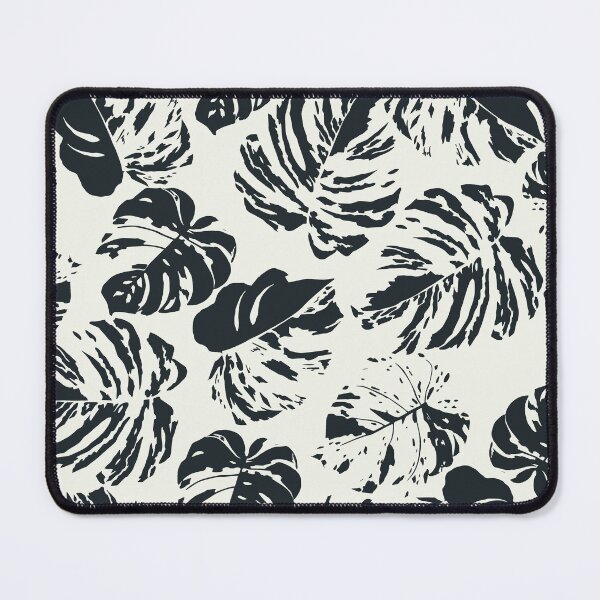 Item preview, Black and white Monstera leaf pattern, seamless pattern background designed and sold by Aikesout.