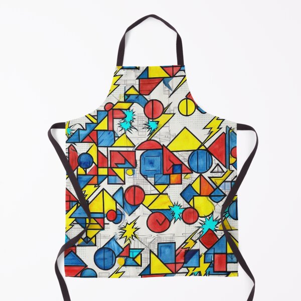 Item preview, Pop Art Blueprint Geometric Collage designed and sold by mittie101.