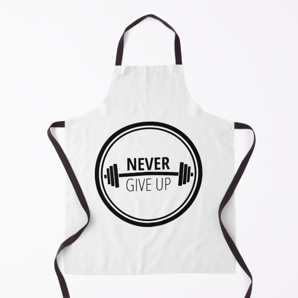 Item preview, Never Give Up Gym Motivation – Fitness Workout Typography Design designed and sold by Aedition.