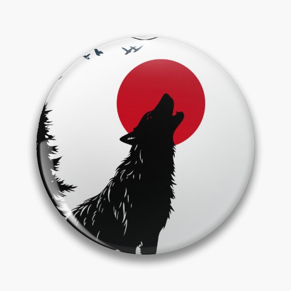 Item preview, Blood moon wolf - howling wolf T-Shirt designed and sold by Streetteevibe.